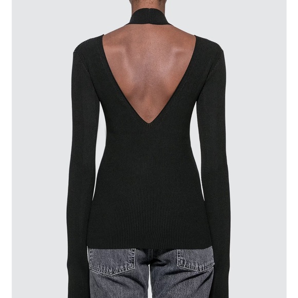 Helmut Lang VISCOSE STRETCH OPENBACK PULLOVER - Picture 2 of 3